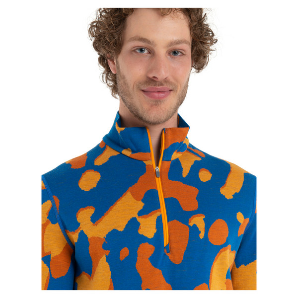 M MERINO 260 VERTEX LS HALF ZIP NATURAL CAM Herren - Funktionsunterwäsche