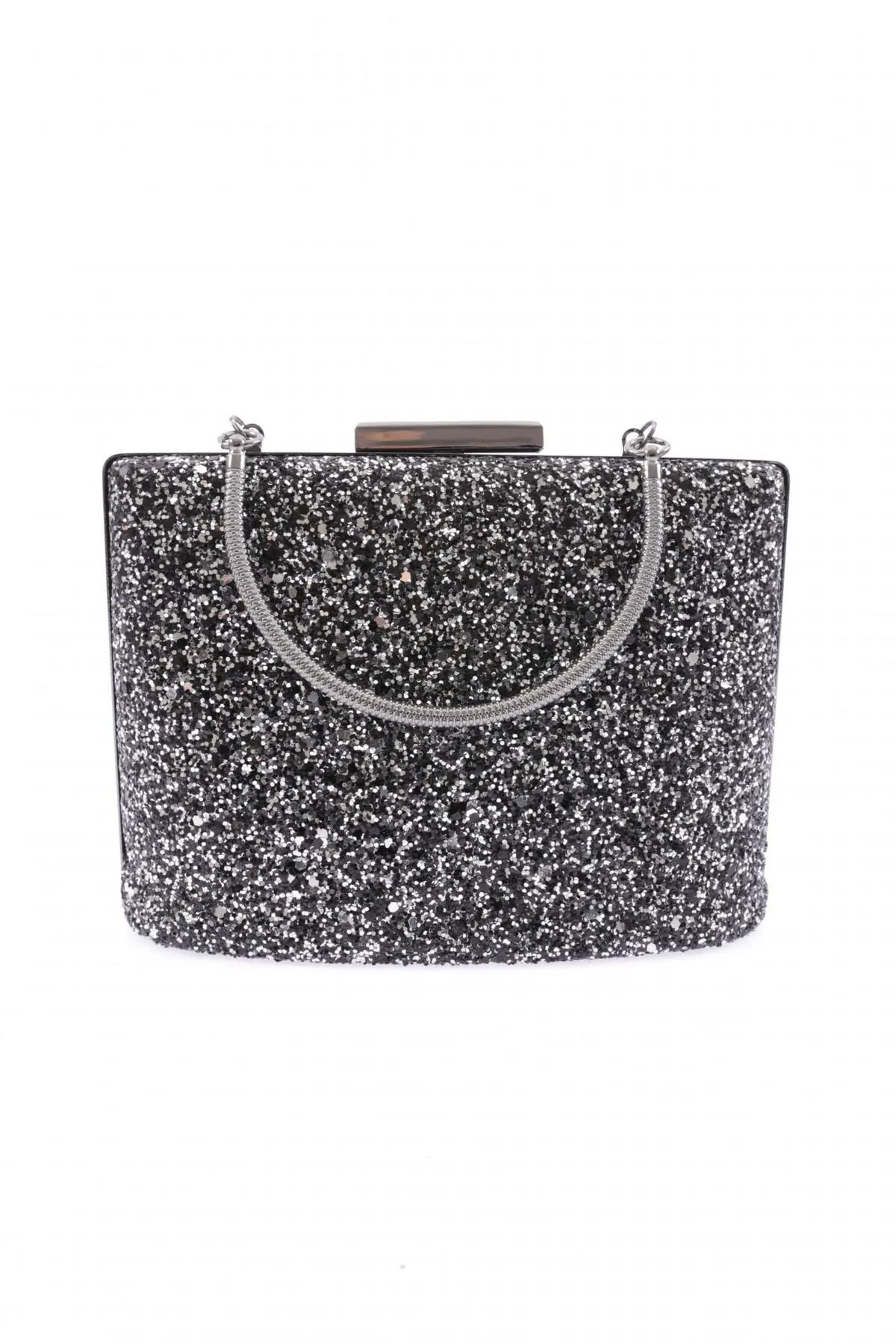 DGN  288-23y Pailletten-Mix Damen Abendkleid Portfolio Tasche
