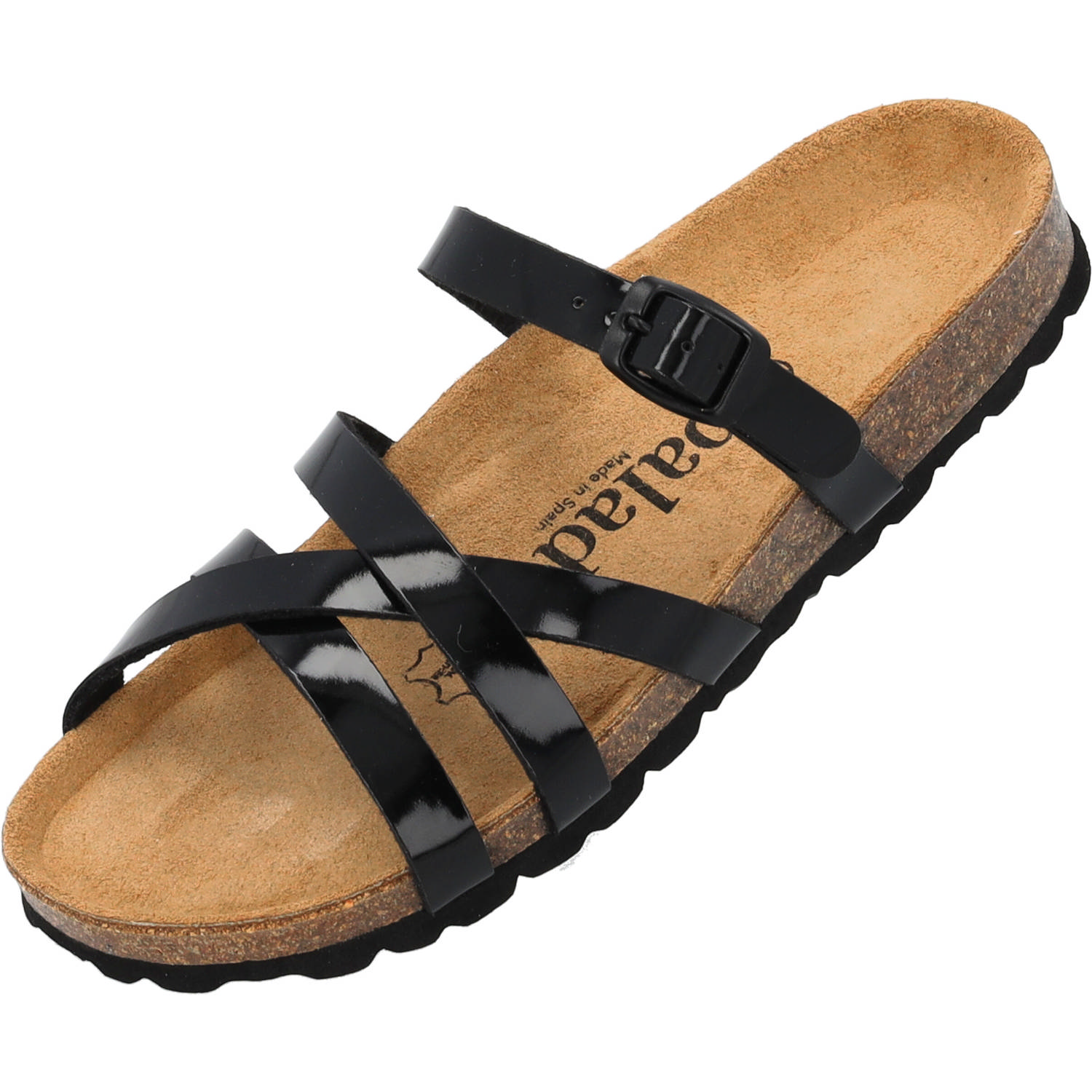 Palado Cruisi, Pantoletten, Damen, Schwarz Lack