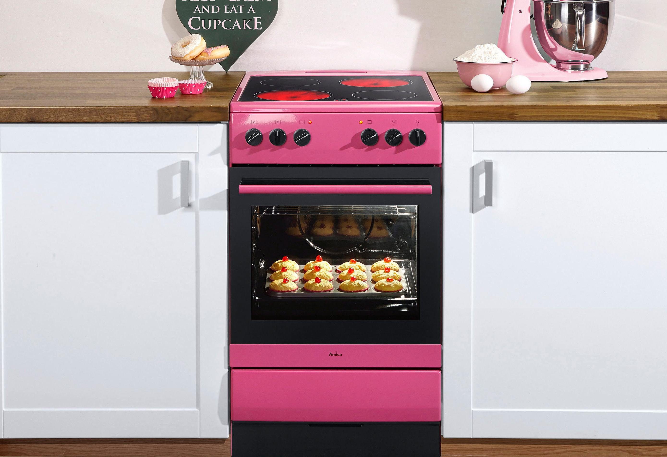 Amica Elektro-Standherd SHC 11507 PI, Steam Clean