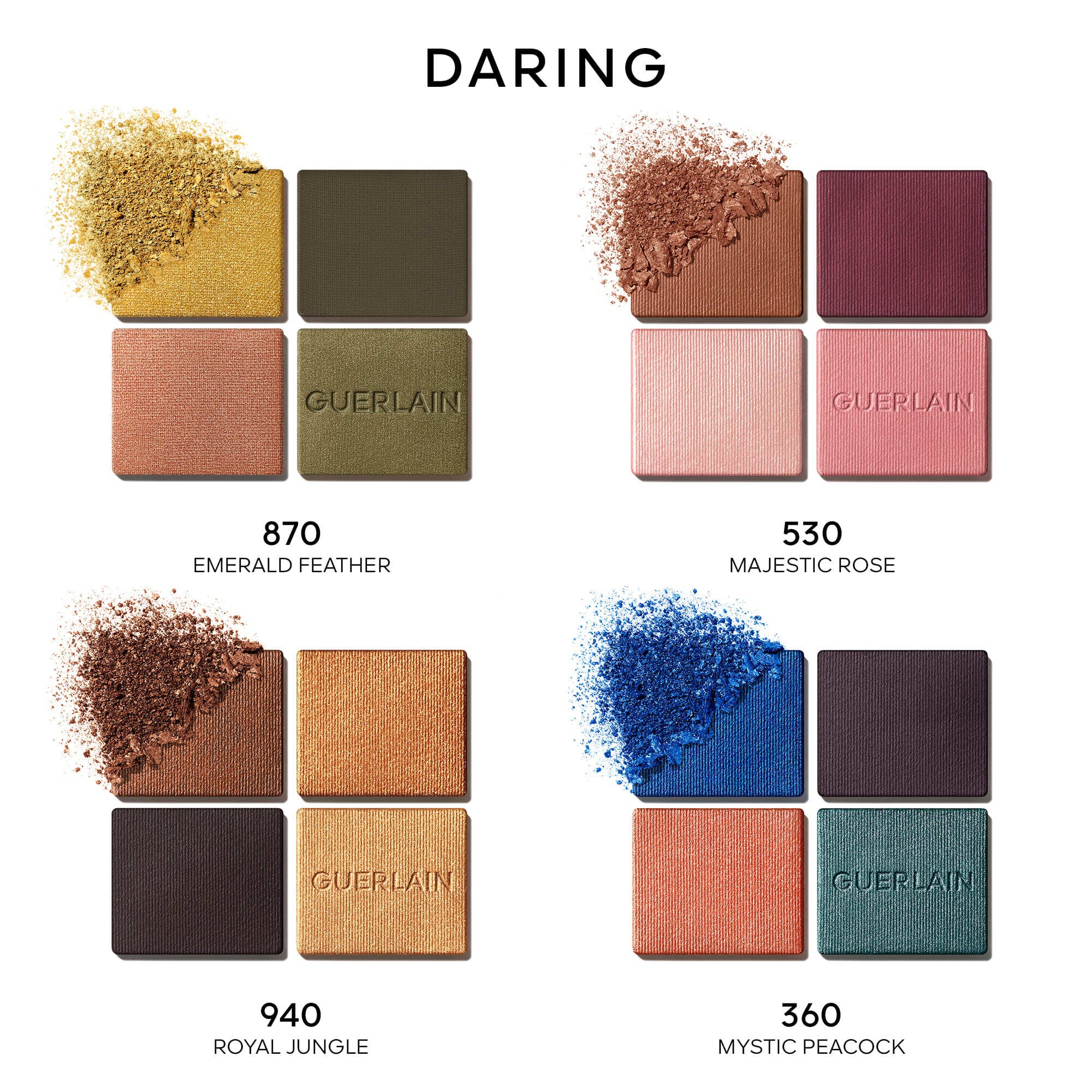 Occhi Ombres G Ombretti 4 Colori - Ombretto compatto, Palette occhi