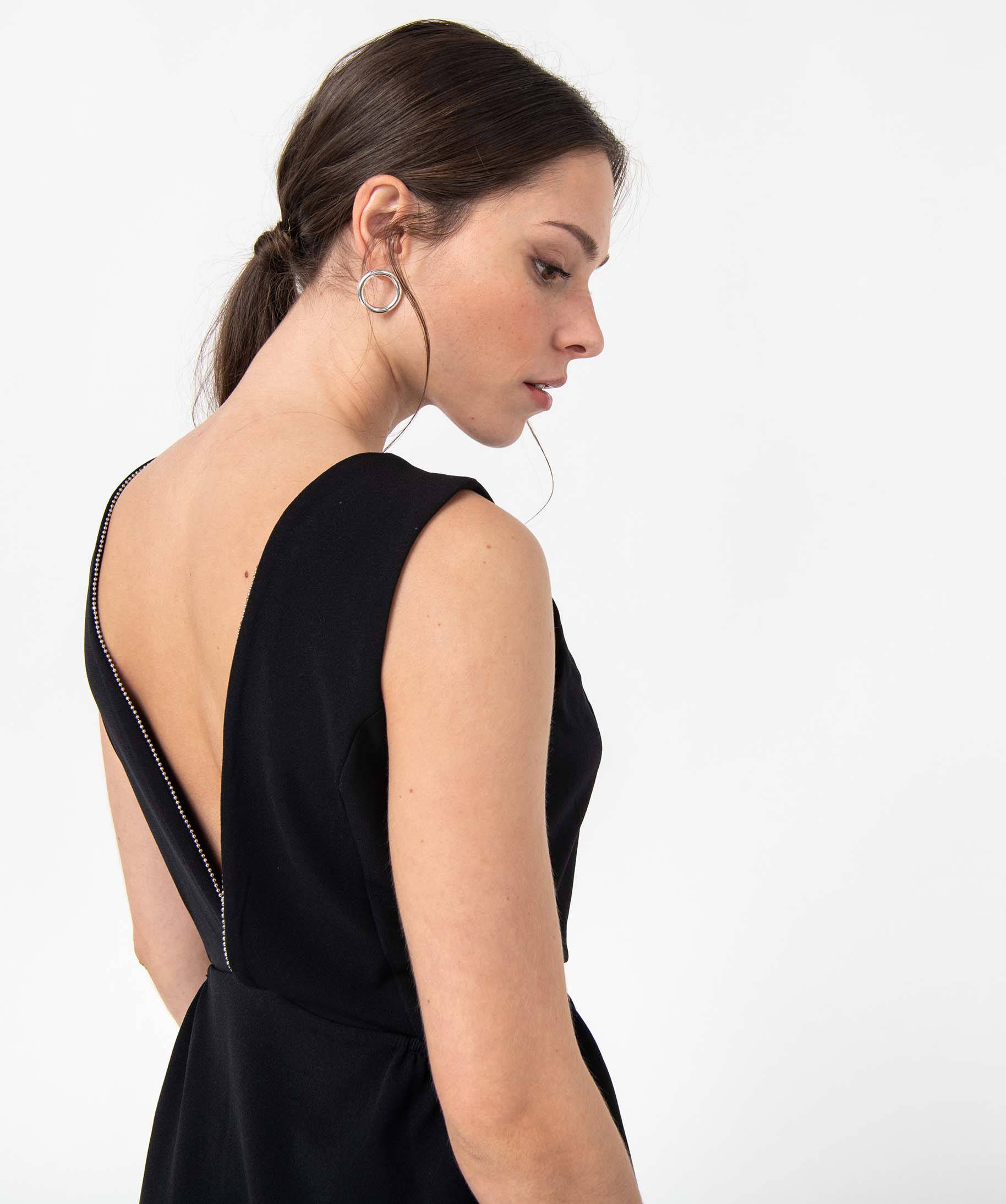 Robe de soirée femme Gémo x Nolwenn Crème noir | GEMO