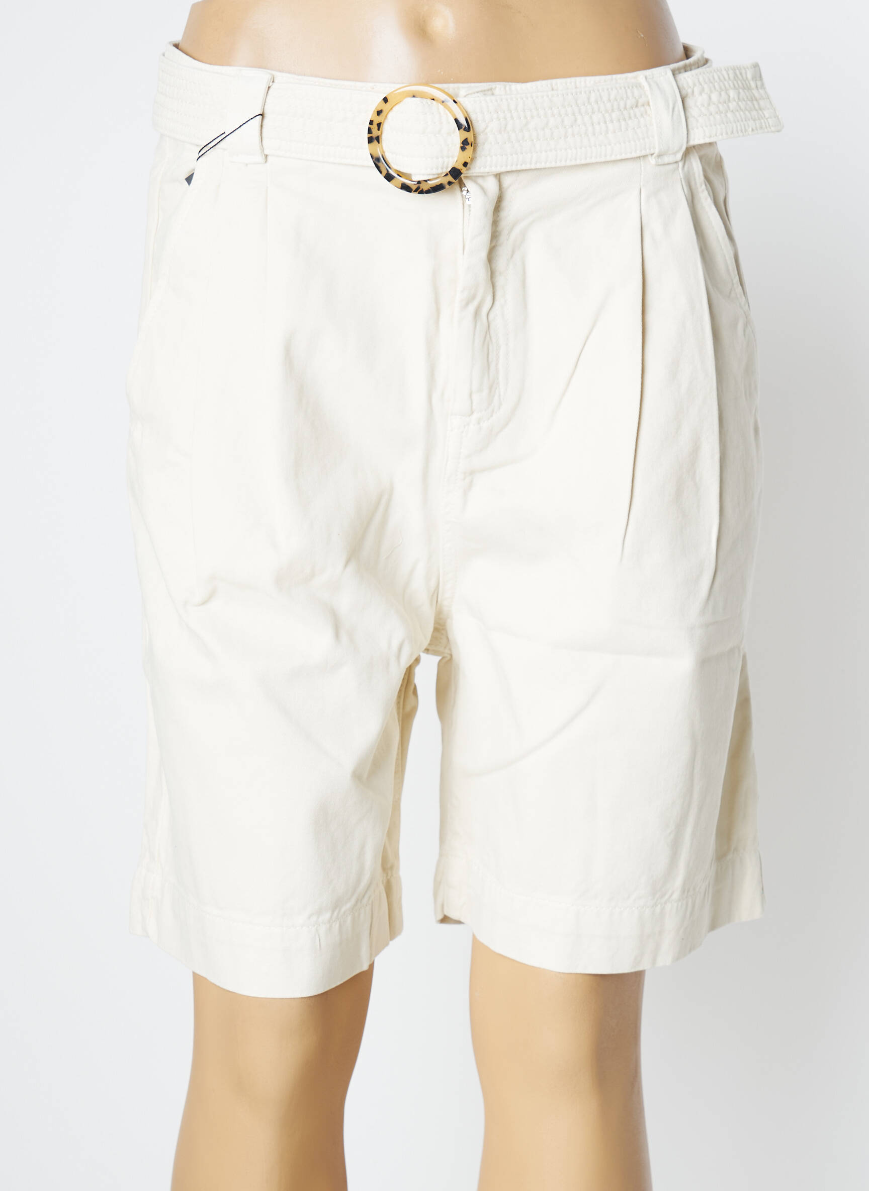 Atelier Boheme Bermudas Femme couleur beige