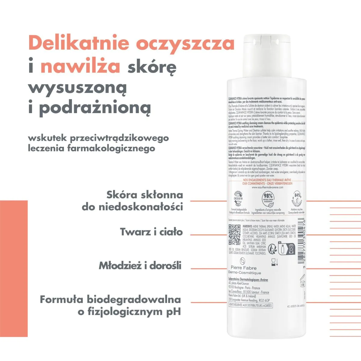 Avène Cleanance Hydra Rensecreme