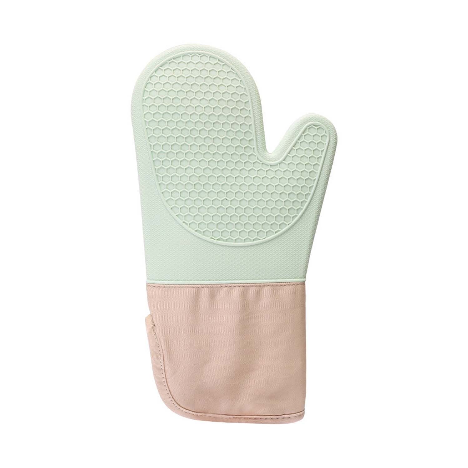 aikidio Topflappen Ofenhandschuhe Backhandschuhe für Kochen Backen Grillen( Mintgrün) , (1-tlg)