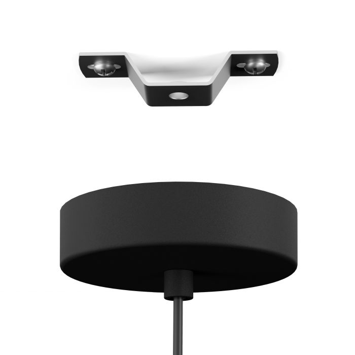 Roomio 1-flg Pendelleuchte No. 9803 Schwarz Grau