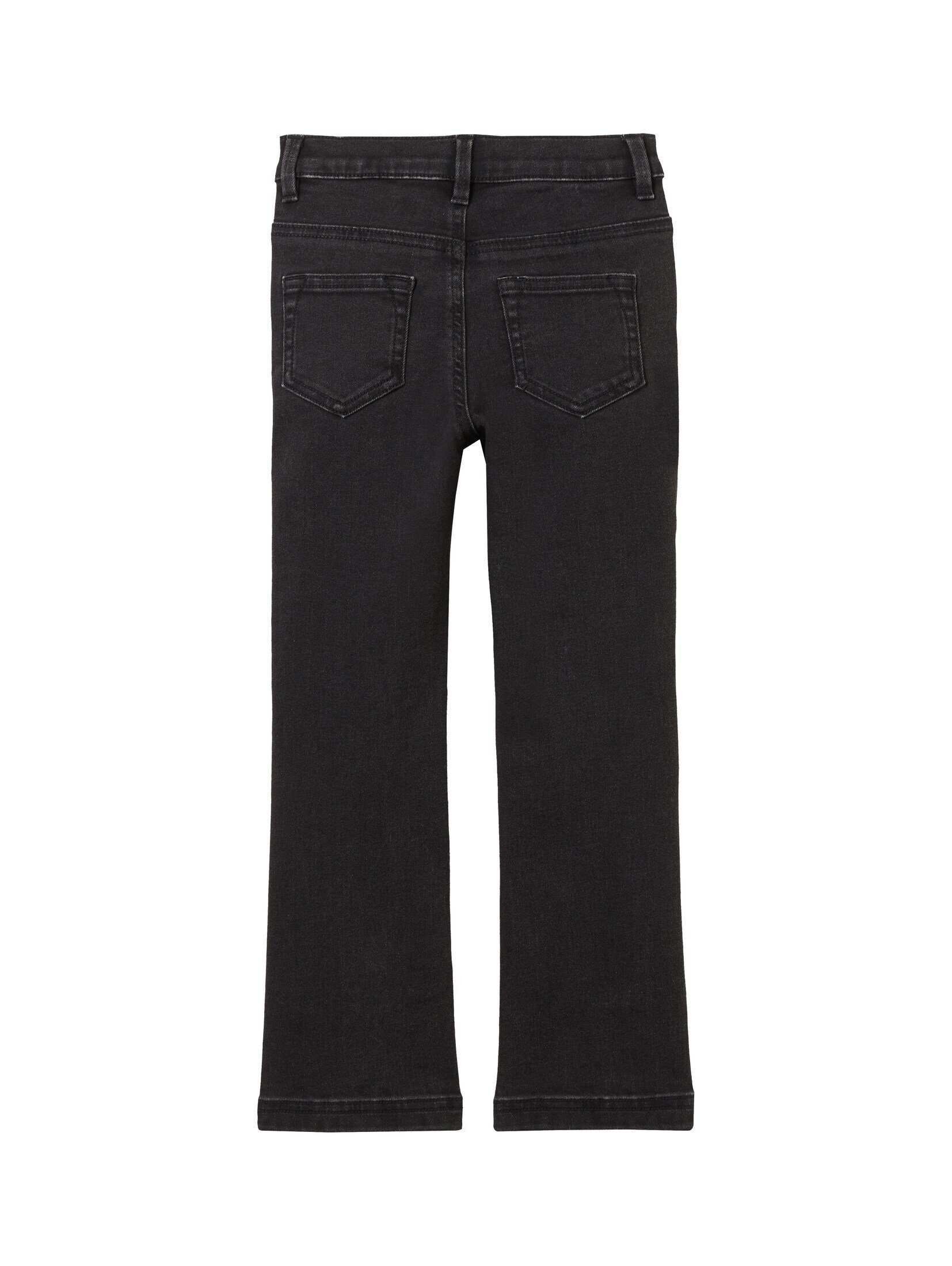 TOM TAILOR Ankle-Jeans Ausgestellte Jeans mit recyceltem Polyester