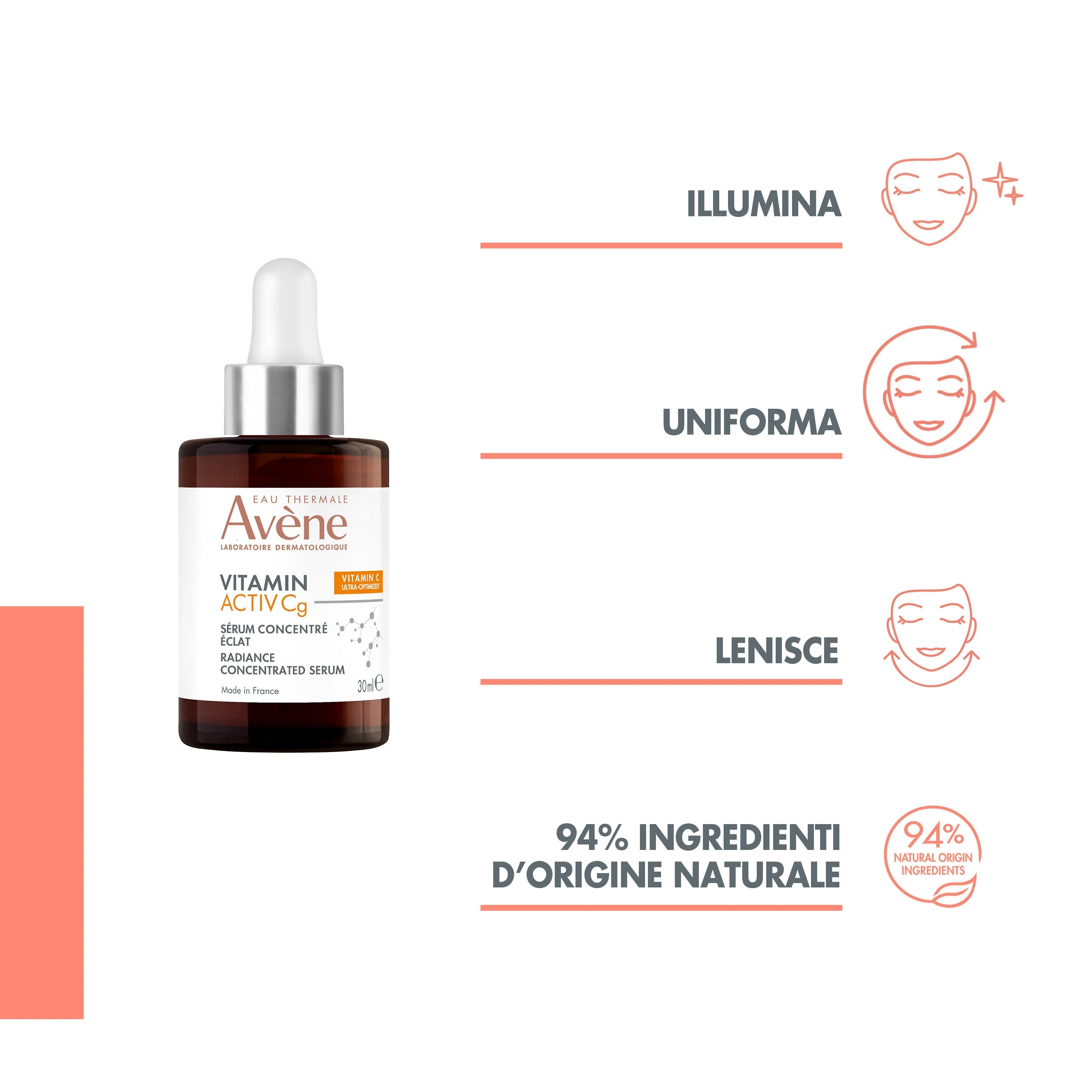 Serum za posvjetljivanje lica s vitaminom Activ Cg - Serum protiv bora, Serum za posvjetljivanje lica
