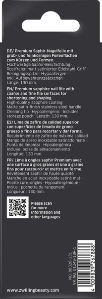 ZWILLING Beauty Premium Saphir-Nagelfeile - silver Nagelfeile