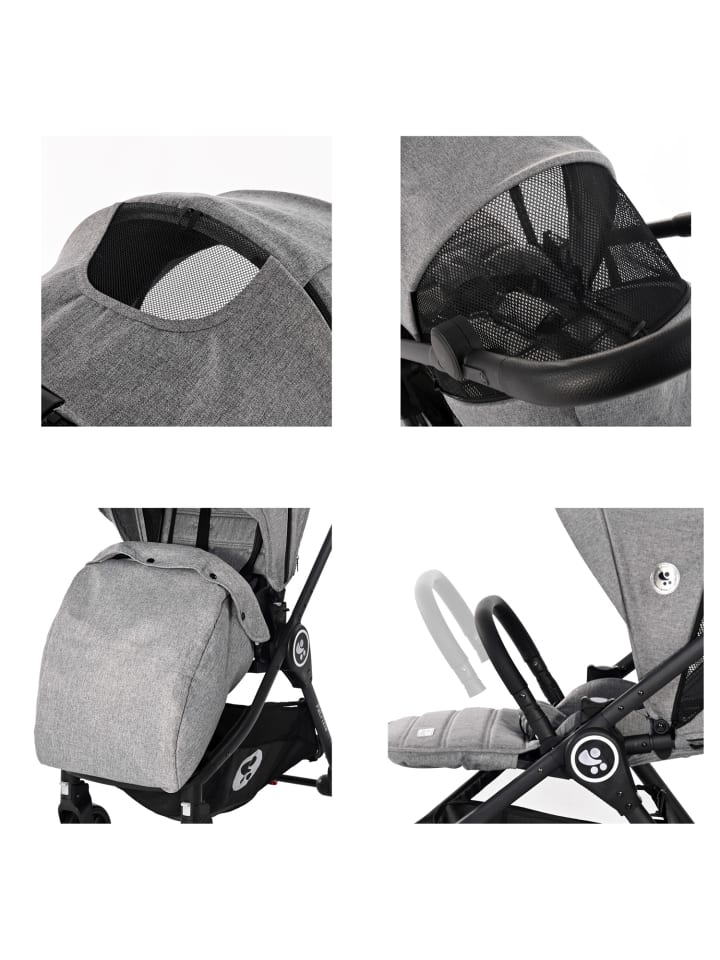 Lorelli Kombikinderwagen 2 in 1 Patrizia in schwarz günstig kaufen onesize