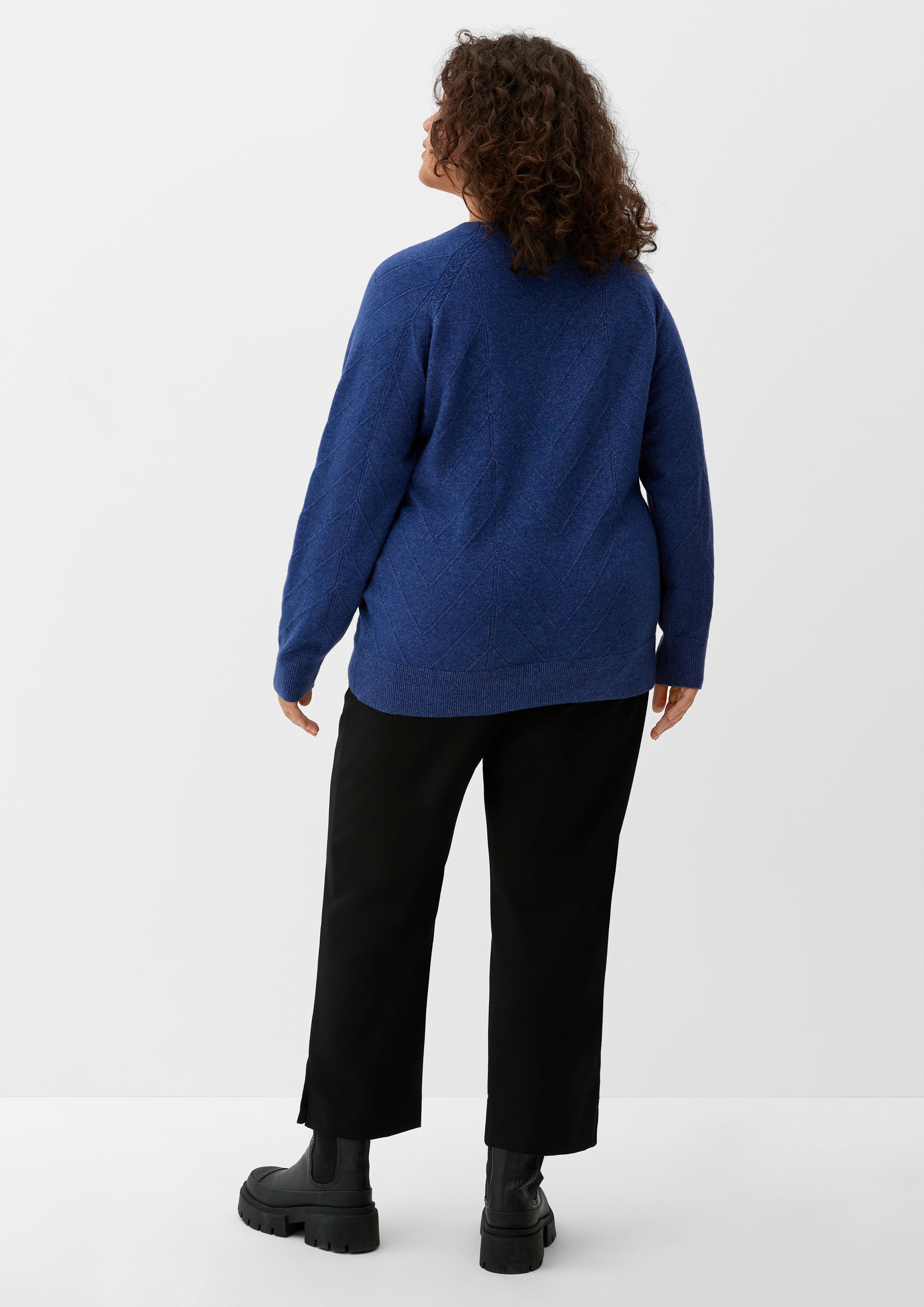 Strickpullover mit Lochmuster  2125668-56W0