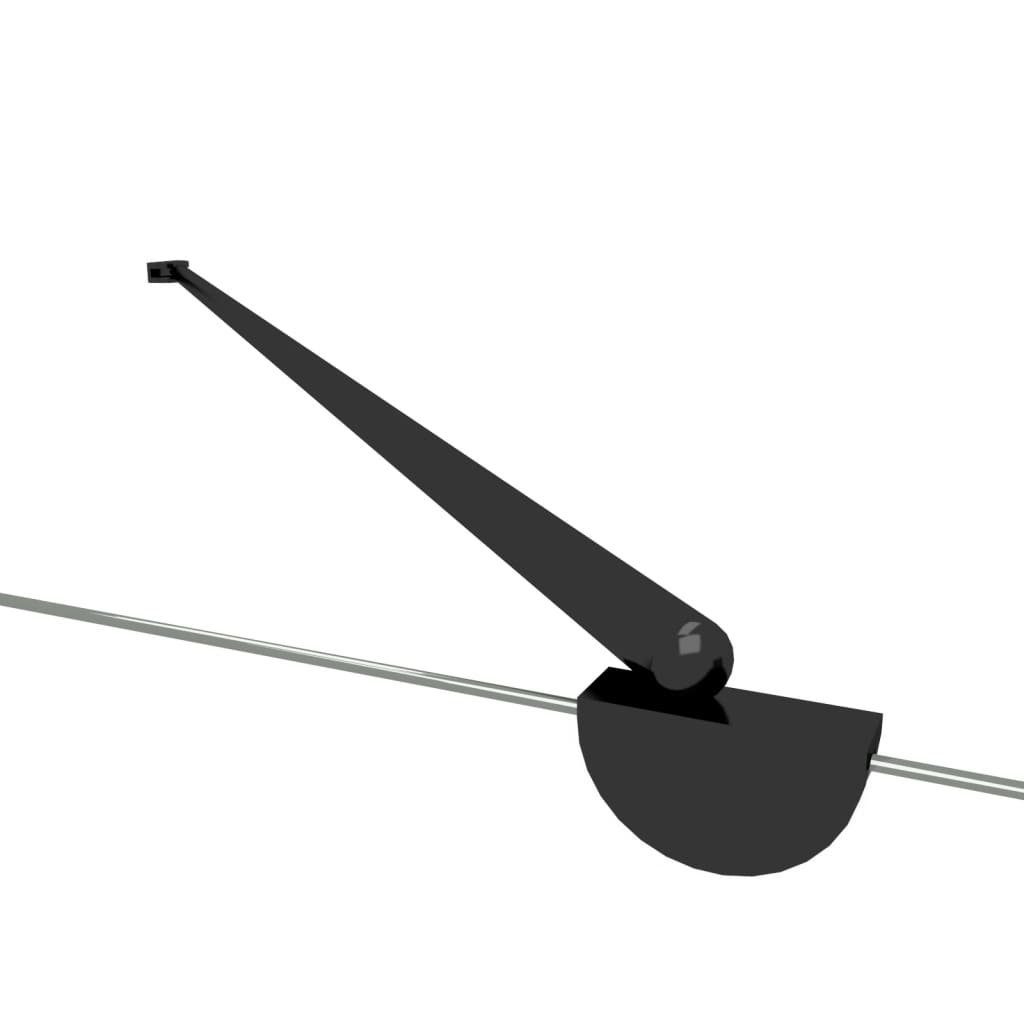 DOTMALL Badewannenfaltwand Badewannenfaltwand,Hartglas Gestreift, 120x68x130 cm