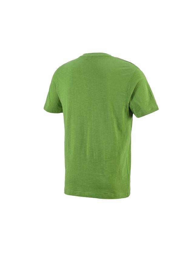 e.s. T-Shirt cotton slub V-Neck