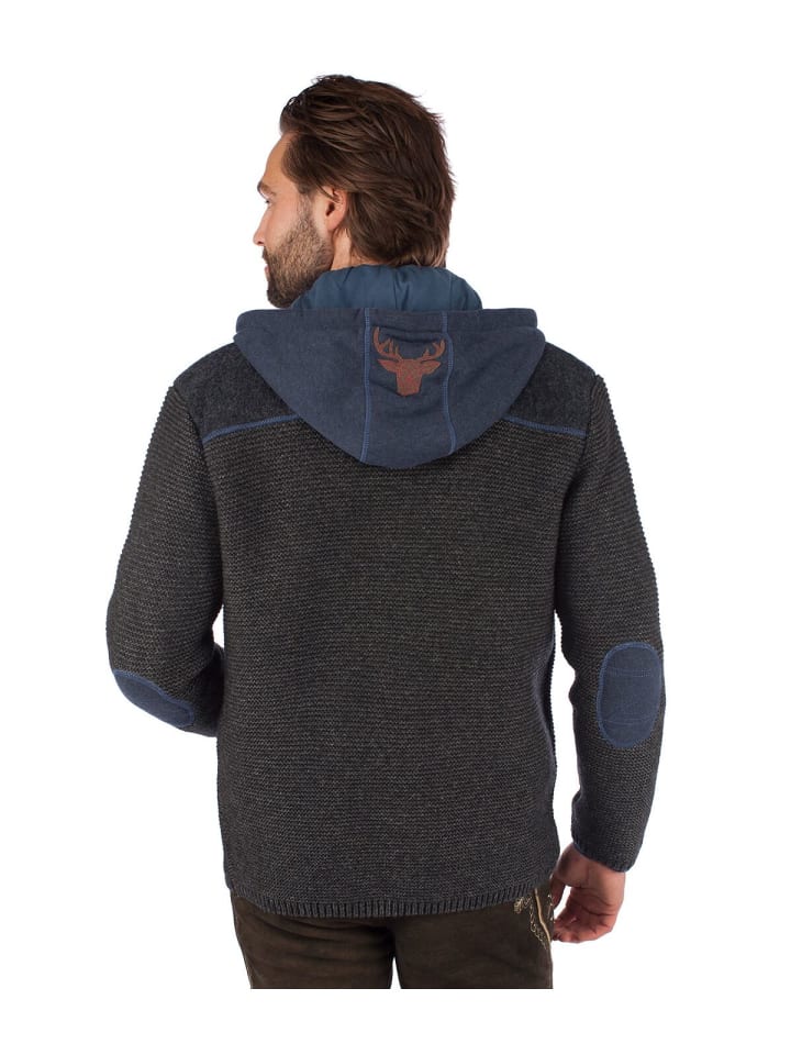 Spieth & Wensky Strickjacke DAKAR in dunkelgrau günstig kaufen S