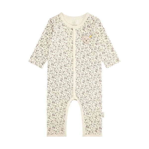 Strampler langarm, beige für Mädchen