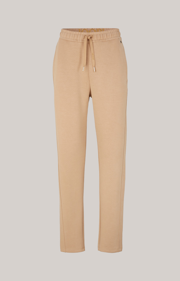 Soft Scuba-Sweat-Joggpants in Beige