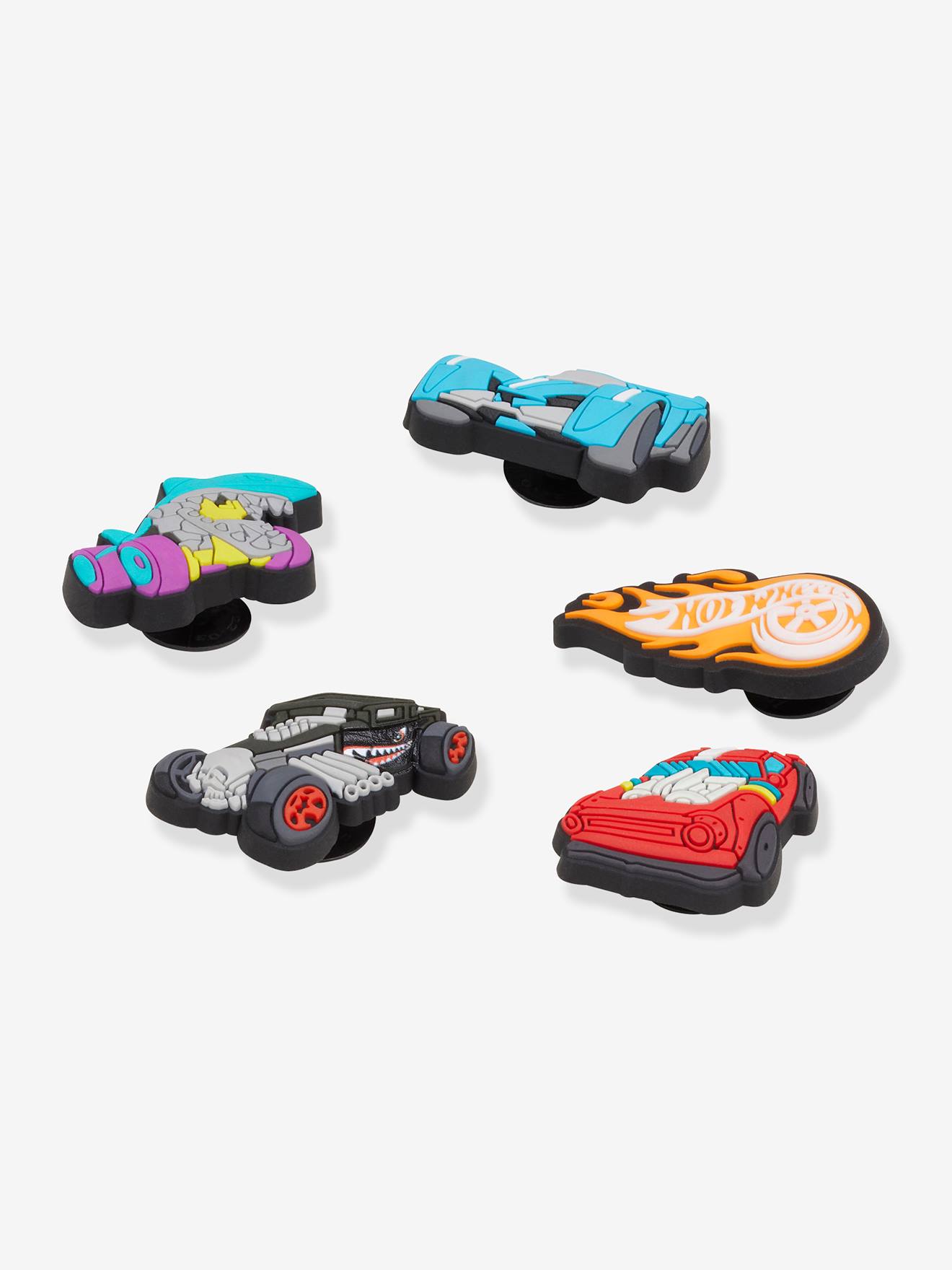 Crocs 5er-Pack Kinder Schuhanstecker Jibbitz Hot Wheels CROCS - mehrfarbig
