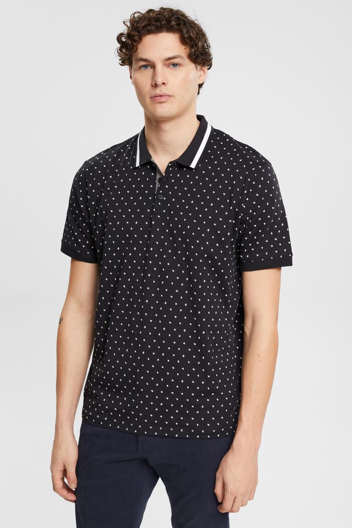 Poloshirt mit Allover-Muster