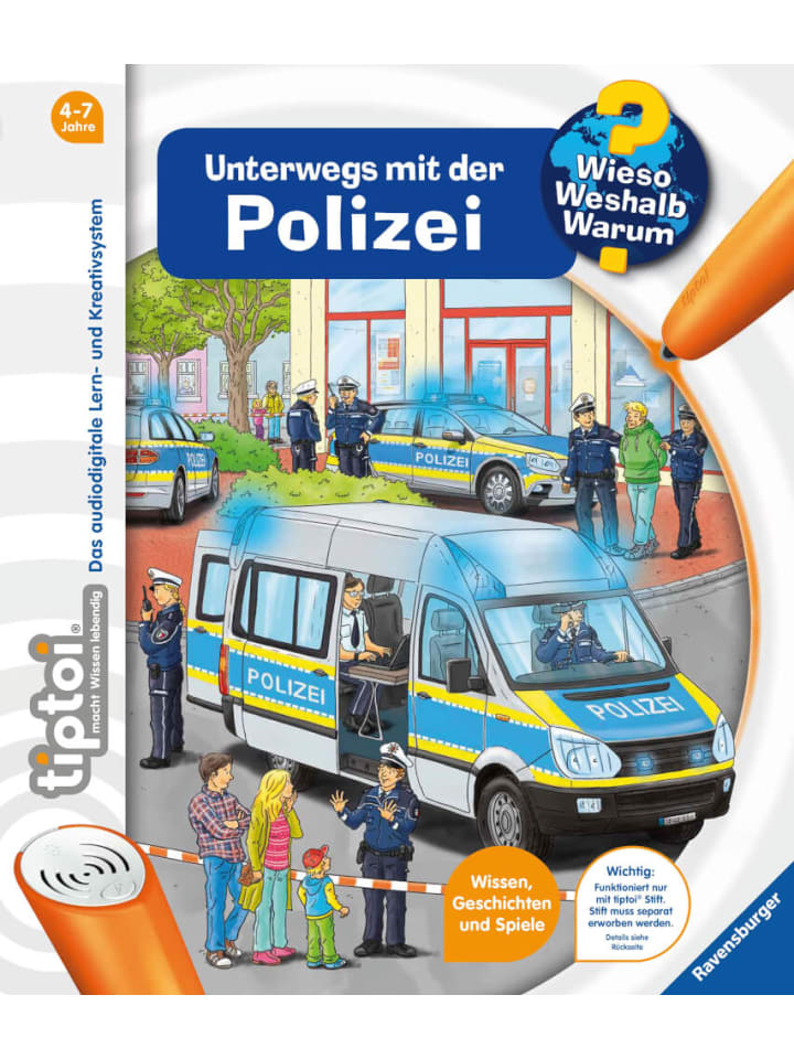 Ravensburger tiptoi Wieso? Weshalb? Warum? Unterwegs Polizei (Bd22), 4-7 Jahre günstig kaufen onesize