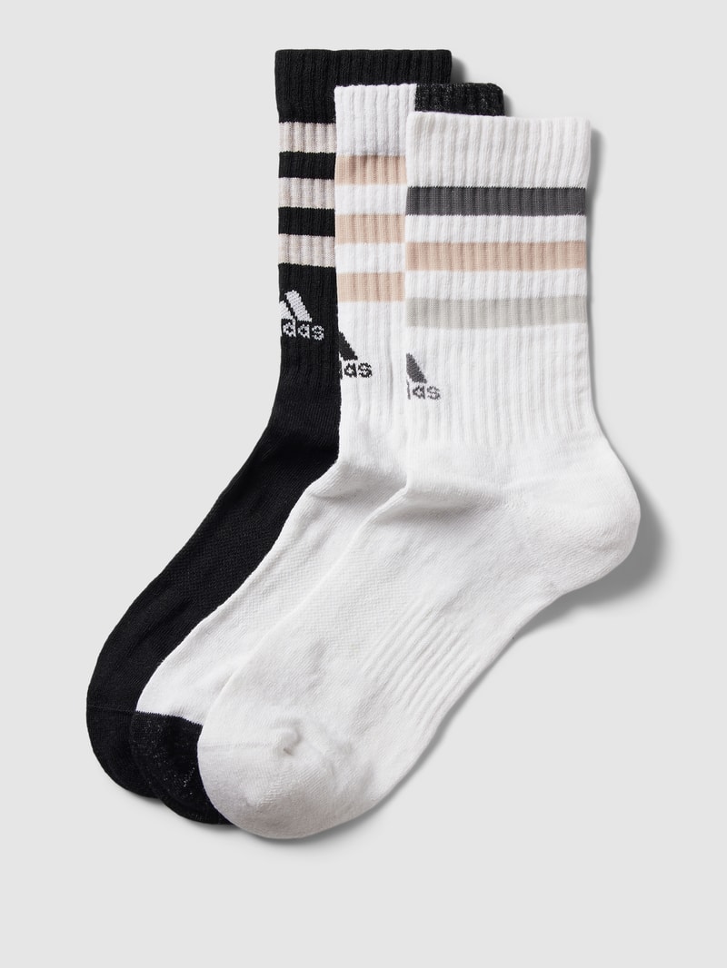 Socken mit Label-Detail im 3er-Pack Modell 'BOLD' in schwarz