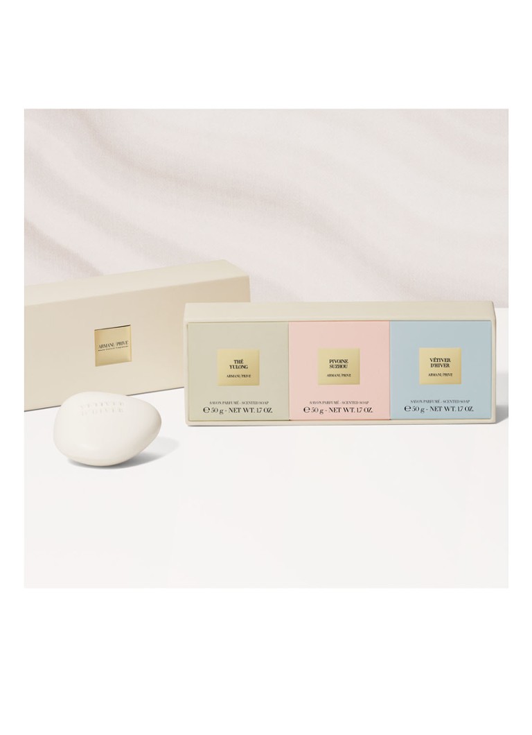 Armani Privé Les Eaux Handsoaps Discovery Trio Set - set pentru îngrijirea mâinilor