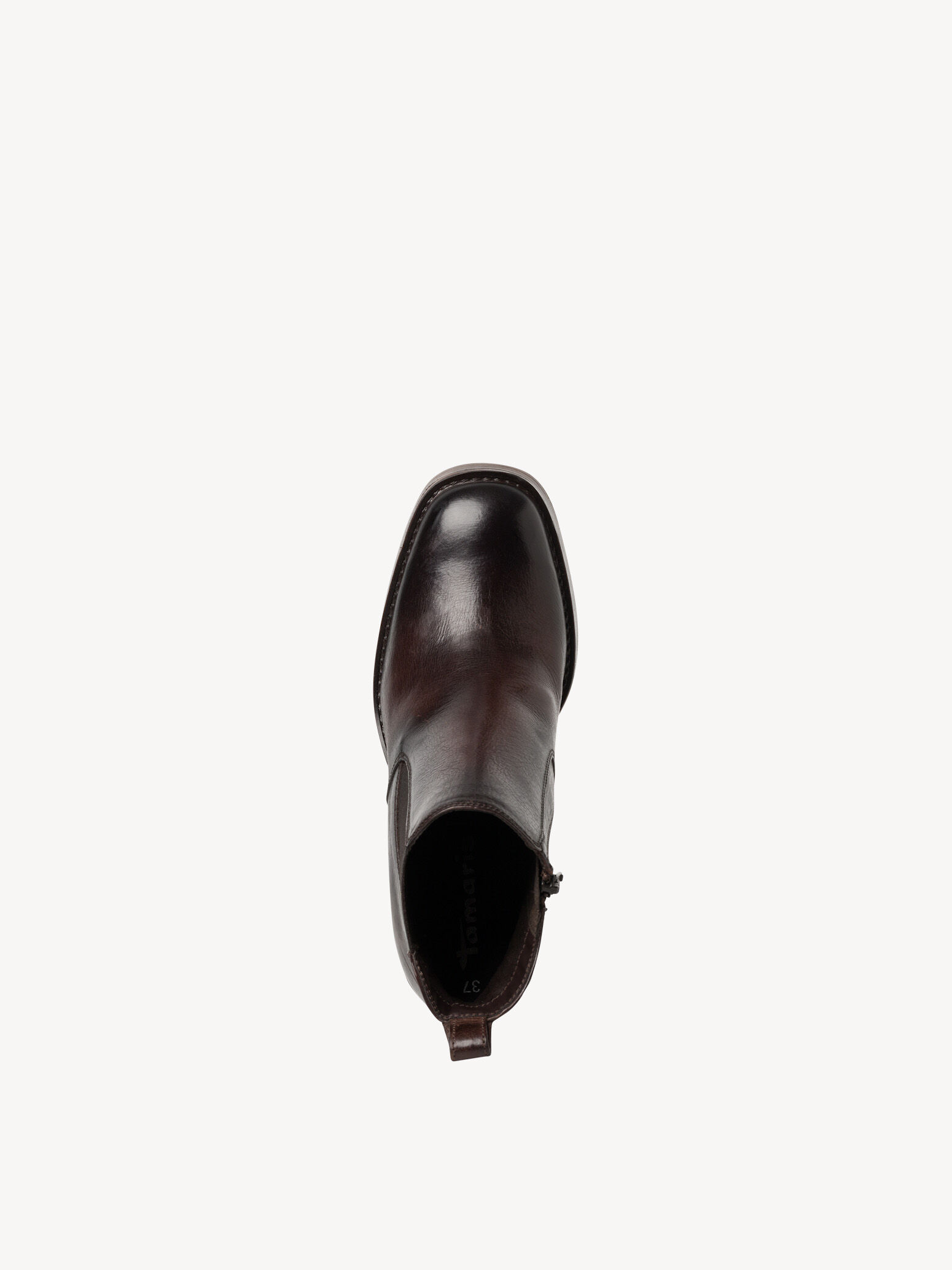 Bottine Chelsea en cuir - marron
