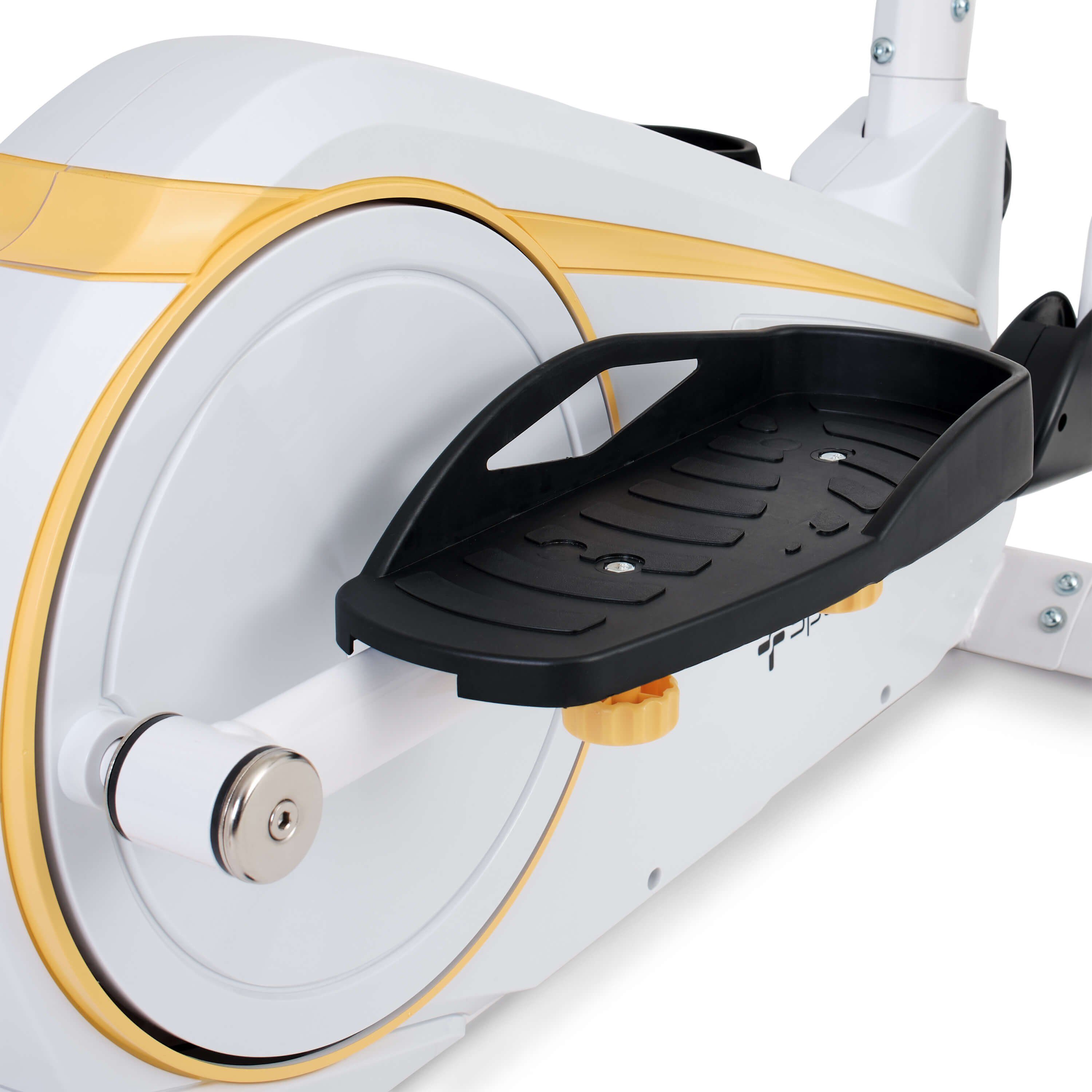 SportPlus Crosstrainer SP-ET-9600-W-iE, Crosstrainer, Ellipsentrainer, 17 kg Schwungmasse, 24 Widerstandsstufen, SP-ET-9600-W-iE