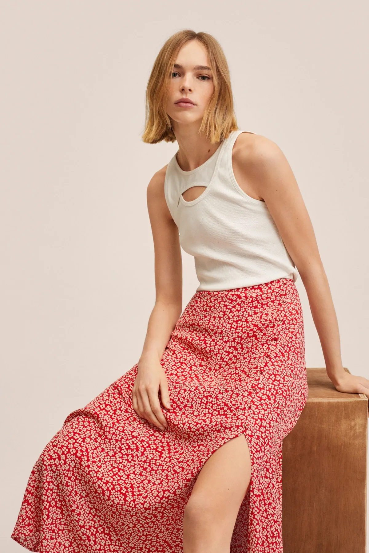 MANGO  27065765 Damen/Mädchen Rot