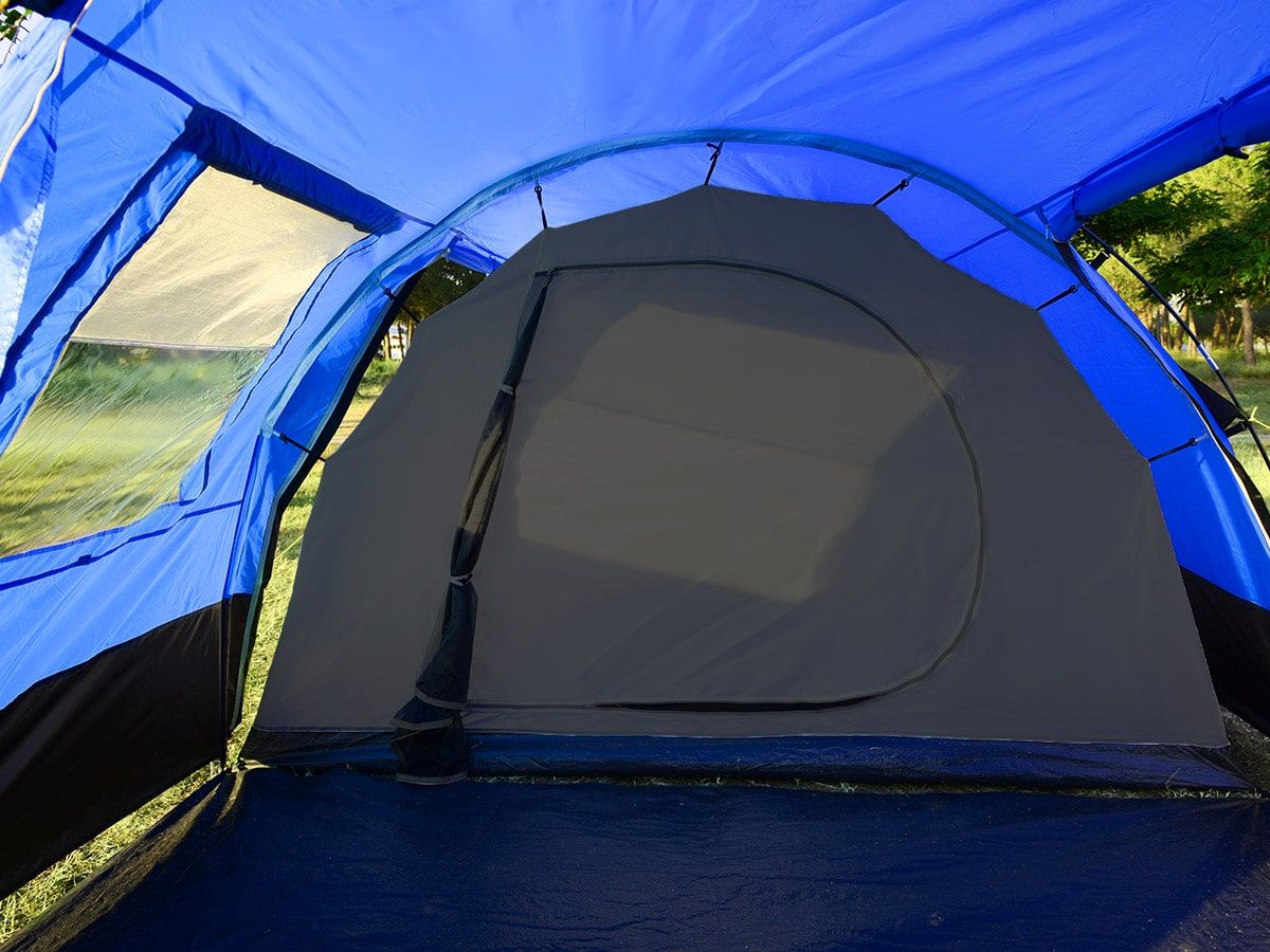 Skandika Kambo 4 Blaues Tunnelzelt