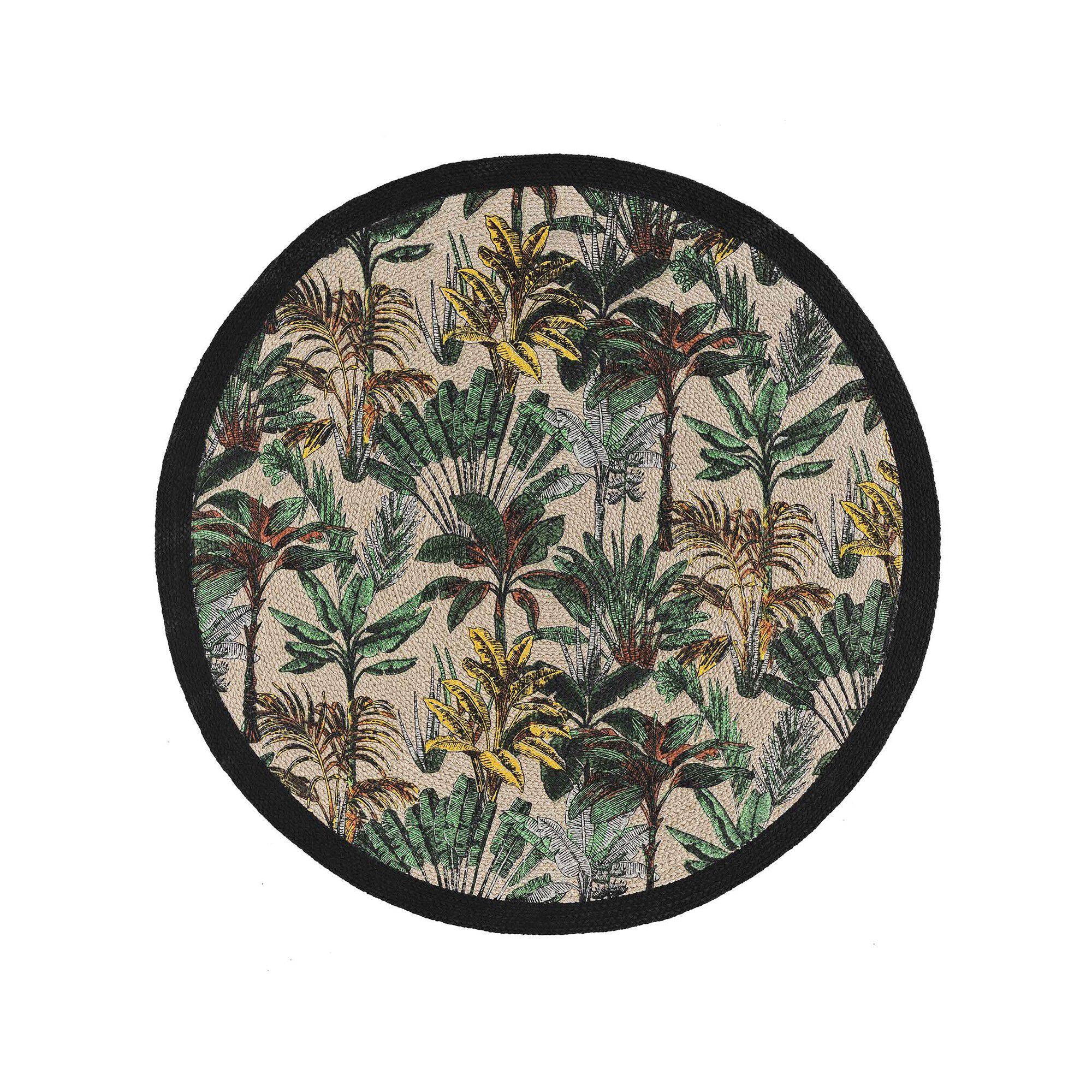 Tapis imprimé palmiers