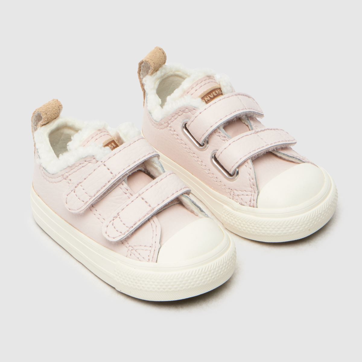 Converse ljusrosa all star lo sherpa 2v flickor småbarnssneakers