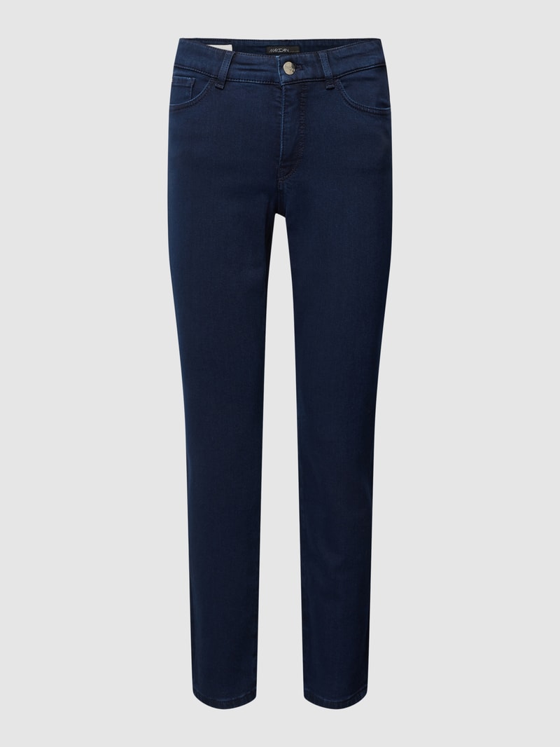 Slim Fit Jeans mit 5-Pocket-Design in dunkelblau