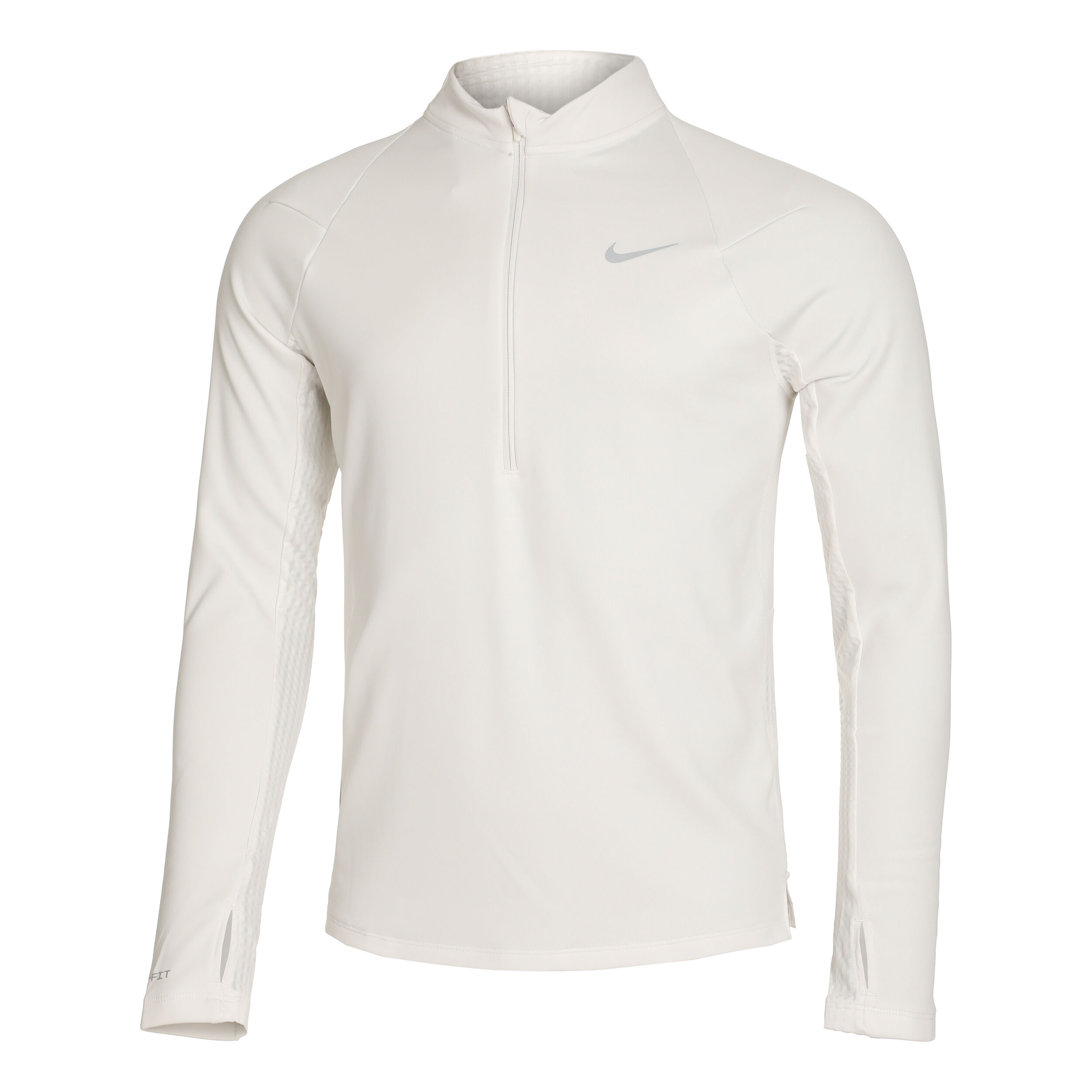 TF RDVN Element Half-Zip Lauftop Herren - Beige, Grau