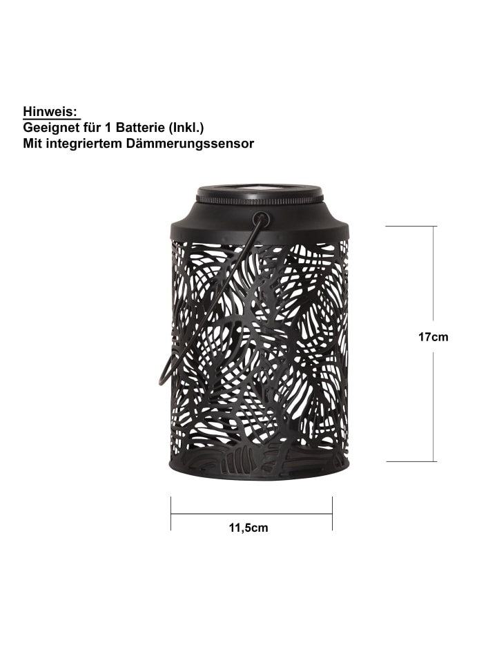 STAR Trading Solar Laterne, Tischlampe 'Leafy' Outdoor 17cm günstig kaufen onesize