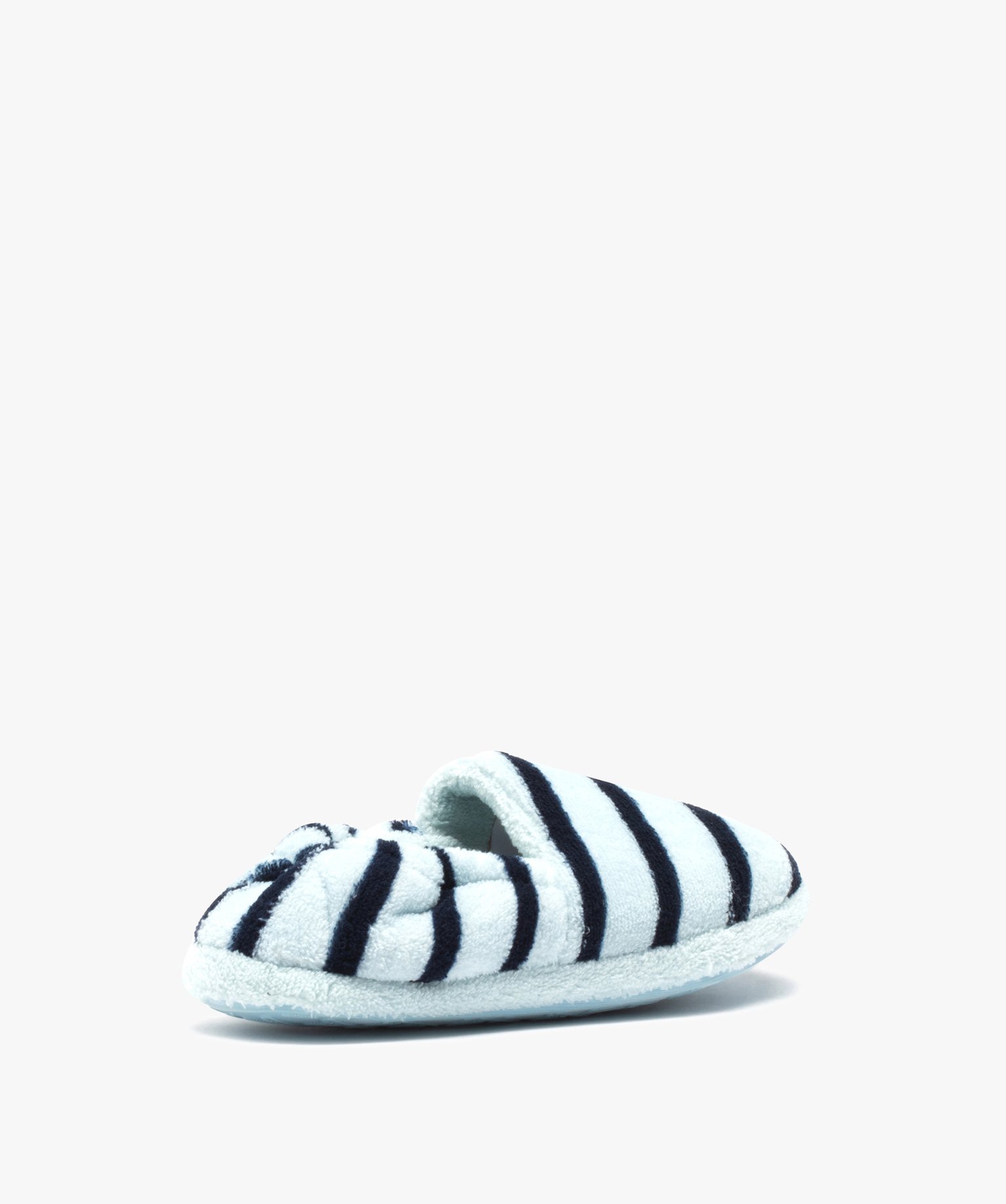 Chaussons Garçon en velours à rayures - Apollo bleu | GEMO