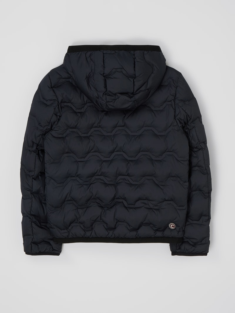Daunenjacke mit Kapuze in marineblau