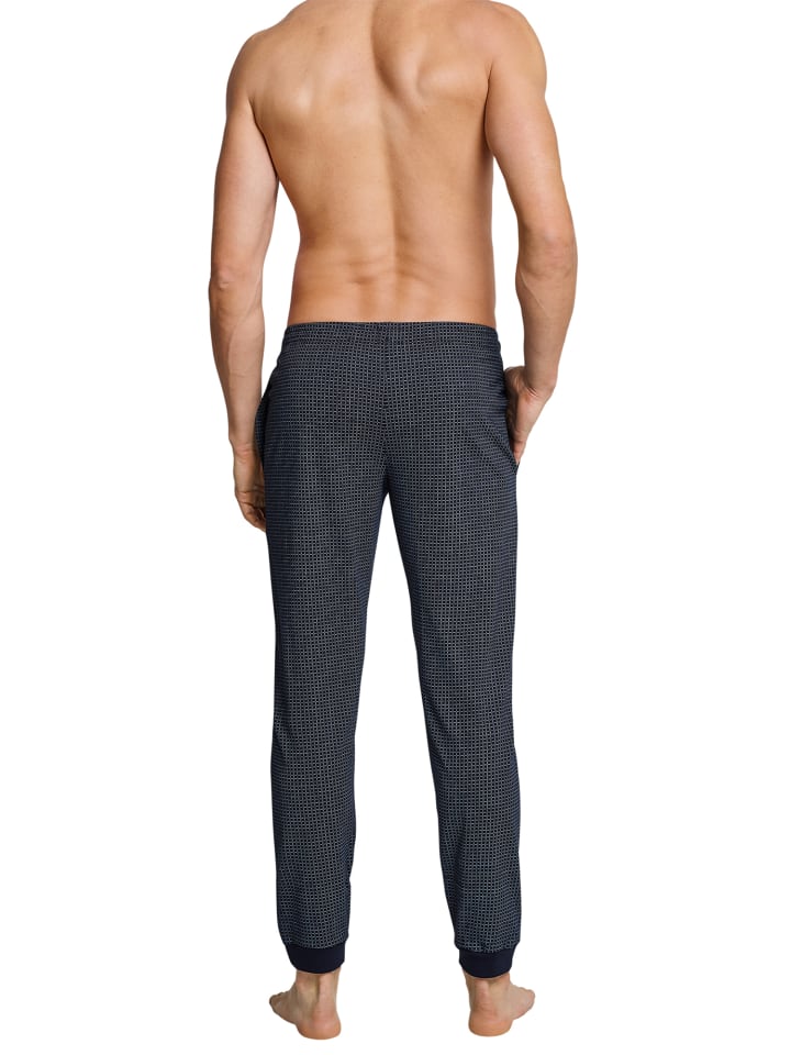Schiesser Pyjamahose Dark Blue in dunkelblau-gem. günstig kaufen