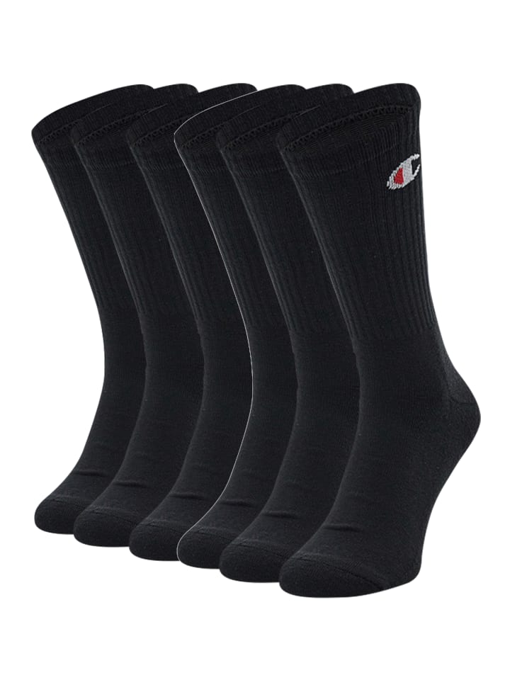 Champion Socken Crew Socks 6pk in Black günstig kaufen 35-38