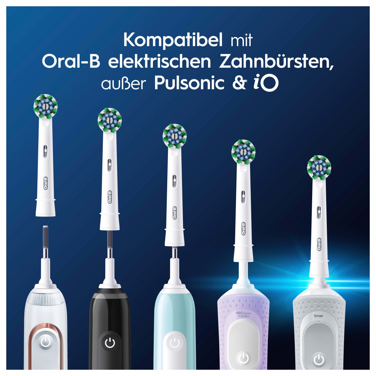 Aufsteckbürsten PRO CrossAction, 8 St