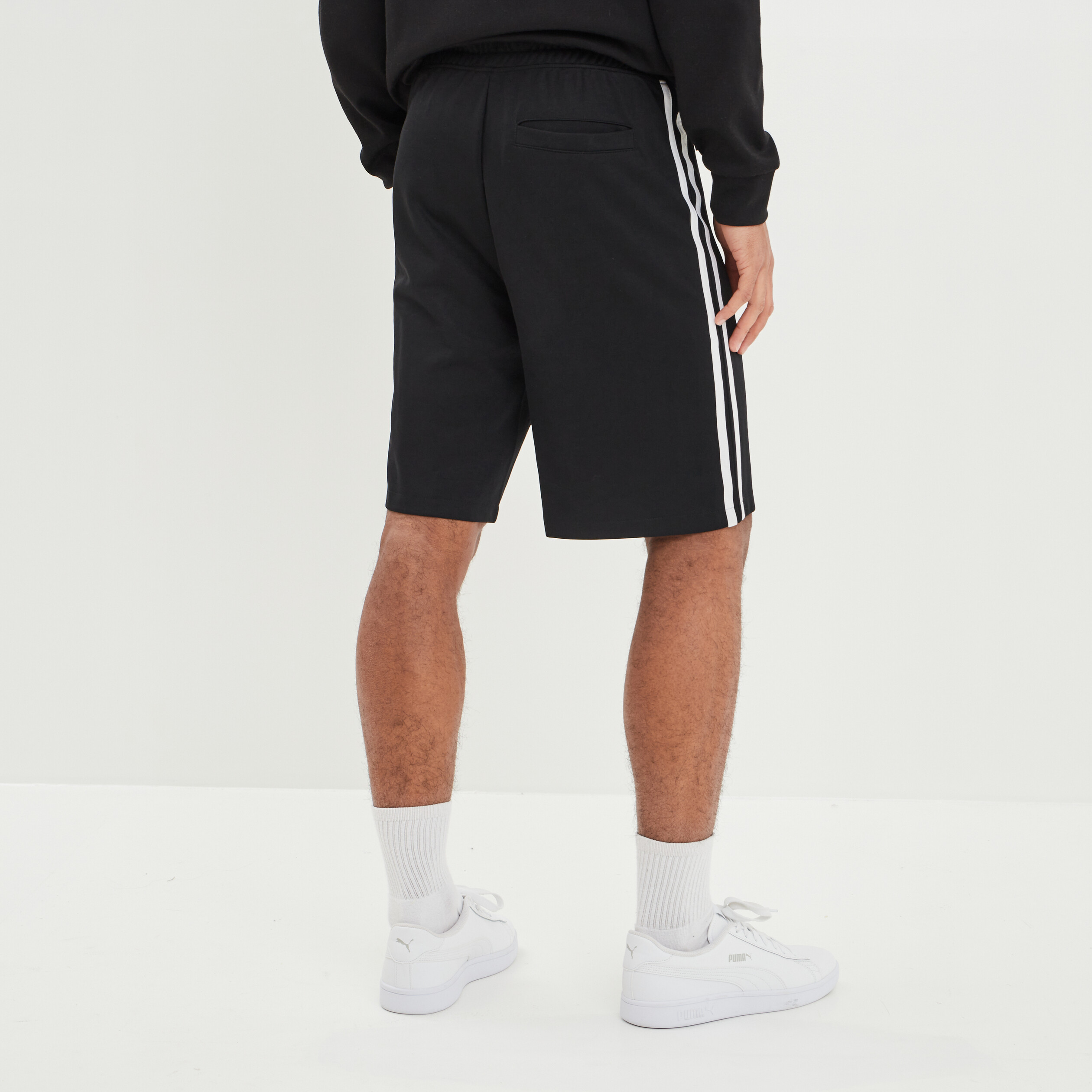Jogging-Short élastiqué Liberto noir homme | La Halle