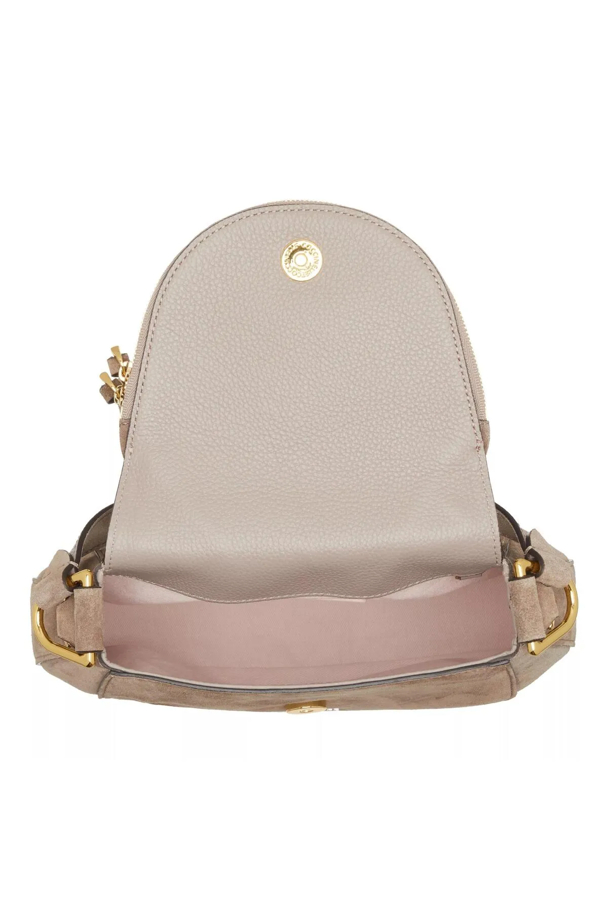 Coccinelle  Sohle Wildleder Warm Taupe