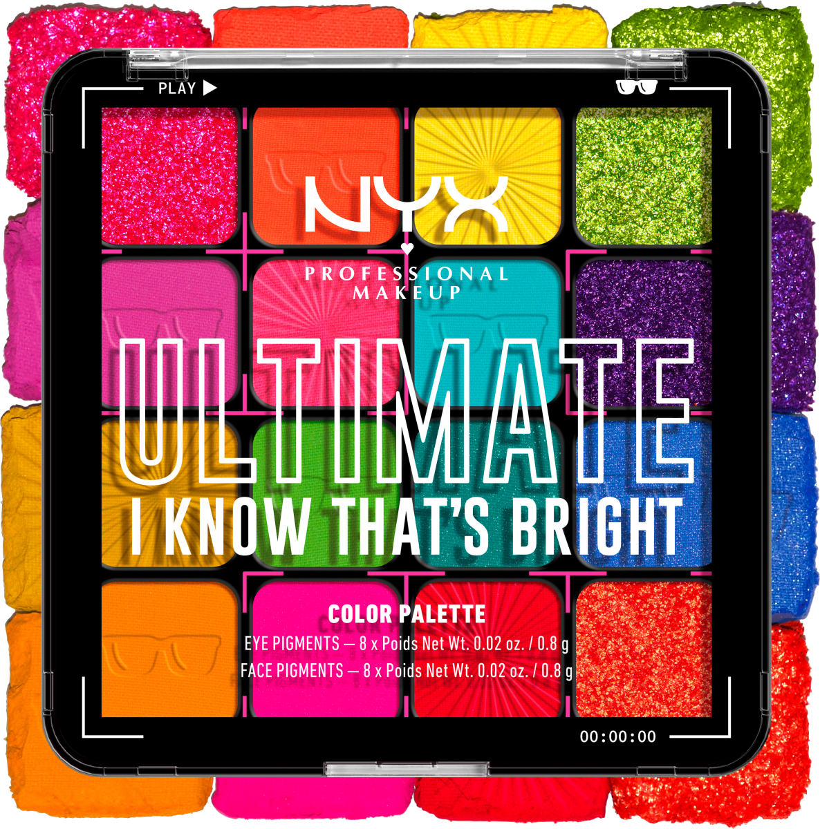 Lidschatten Palette Ultimate04W I Know That's Bright, 12,8 g