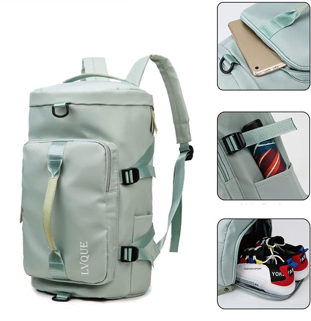 Geborgenheit Reiserucksack Handgepäck Rucksack Flugzeug Frauen Männer (Groß Reiserucksack Damen Kofferrucksack, Wasserdicht Reisetasche für Travel Backpack), für Reise Geschäftsreise Business Wandern Weekend