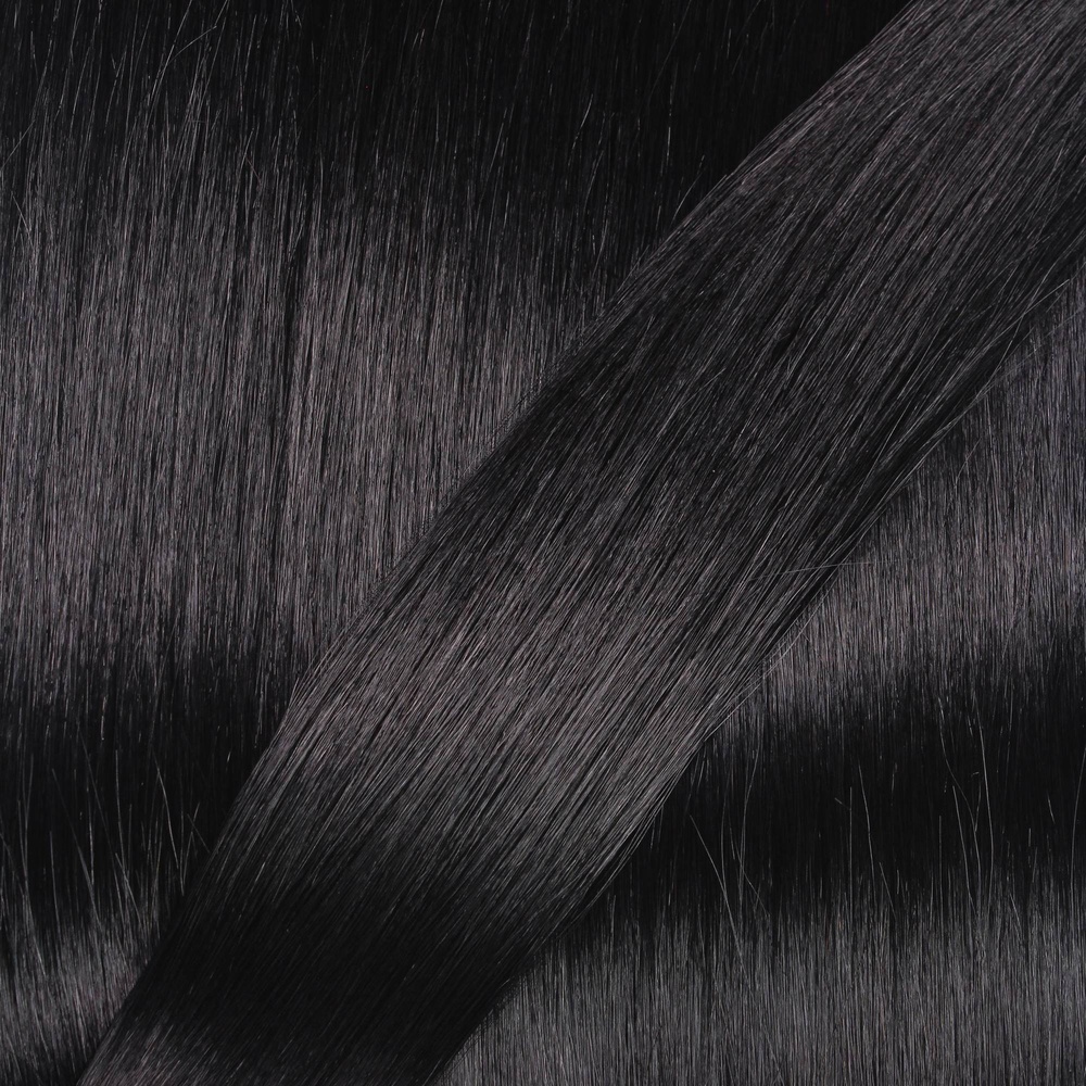 hair2heart Extensions à chaud bonding cheveux naturels #1 Noir 0.5g extensions