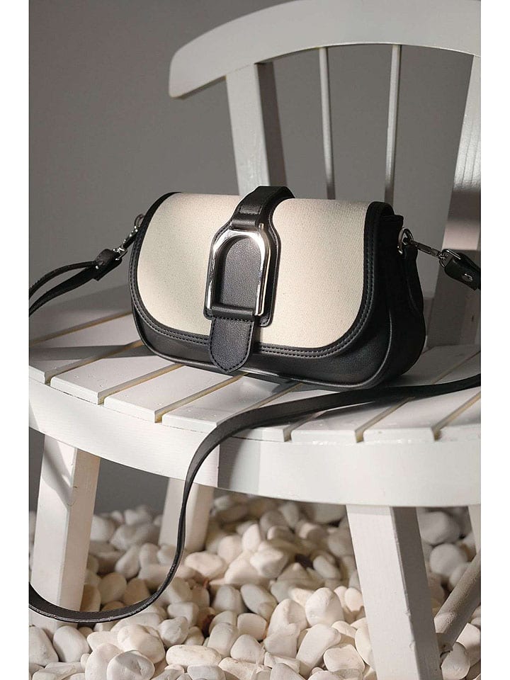 Lucky Bees Umhängetasche in Schwarz/ Creme - (B)24 x (H)14 x (T)6 cm günstig kaufen onesize