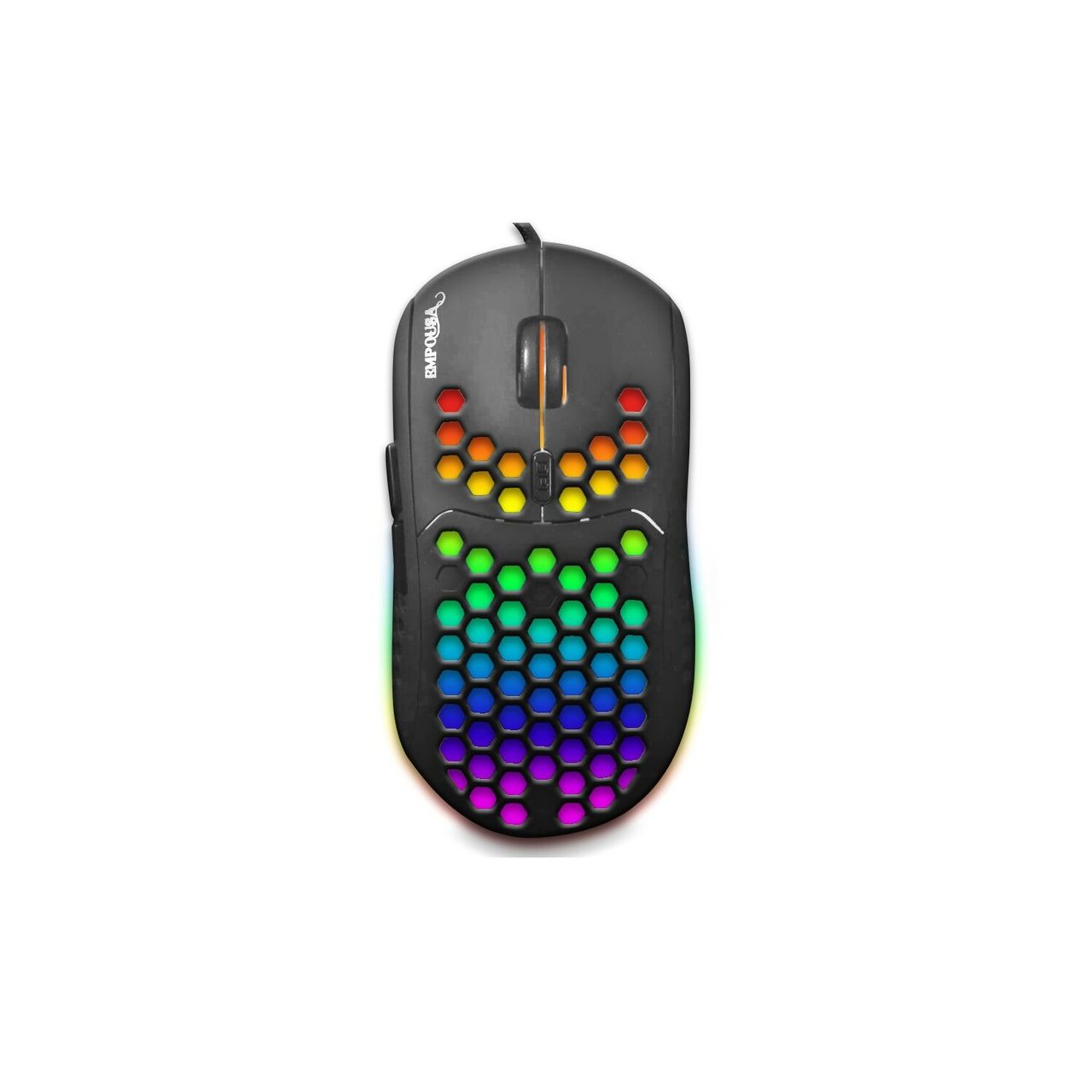 Inca IMG-346 EMPOUSA RGB-Makro-Tasten Professional 6400 DPI 8 Tasten Gaming Maus schwarz