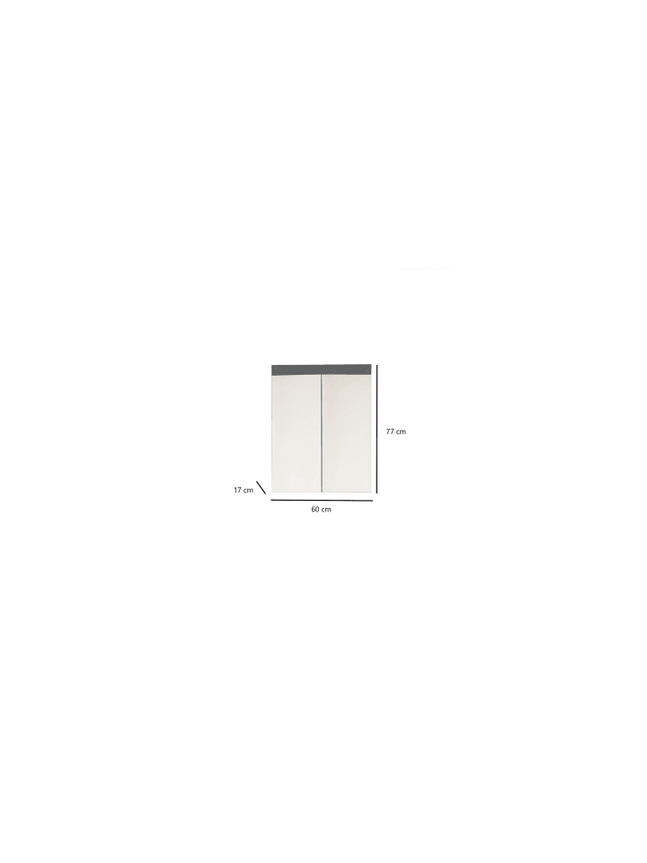 ebuy24 Spiegelschrank AmandaMandoBea A Grau 60 x 17 cm günstig kaufen onesize