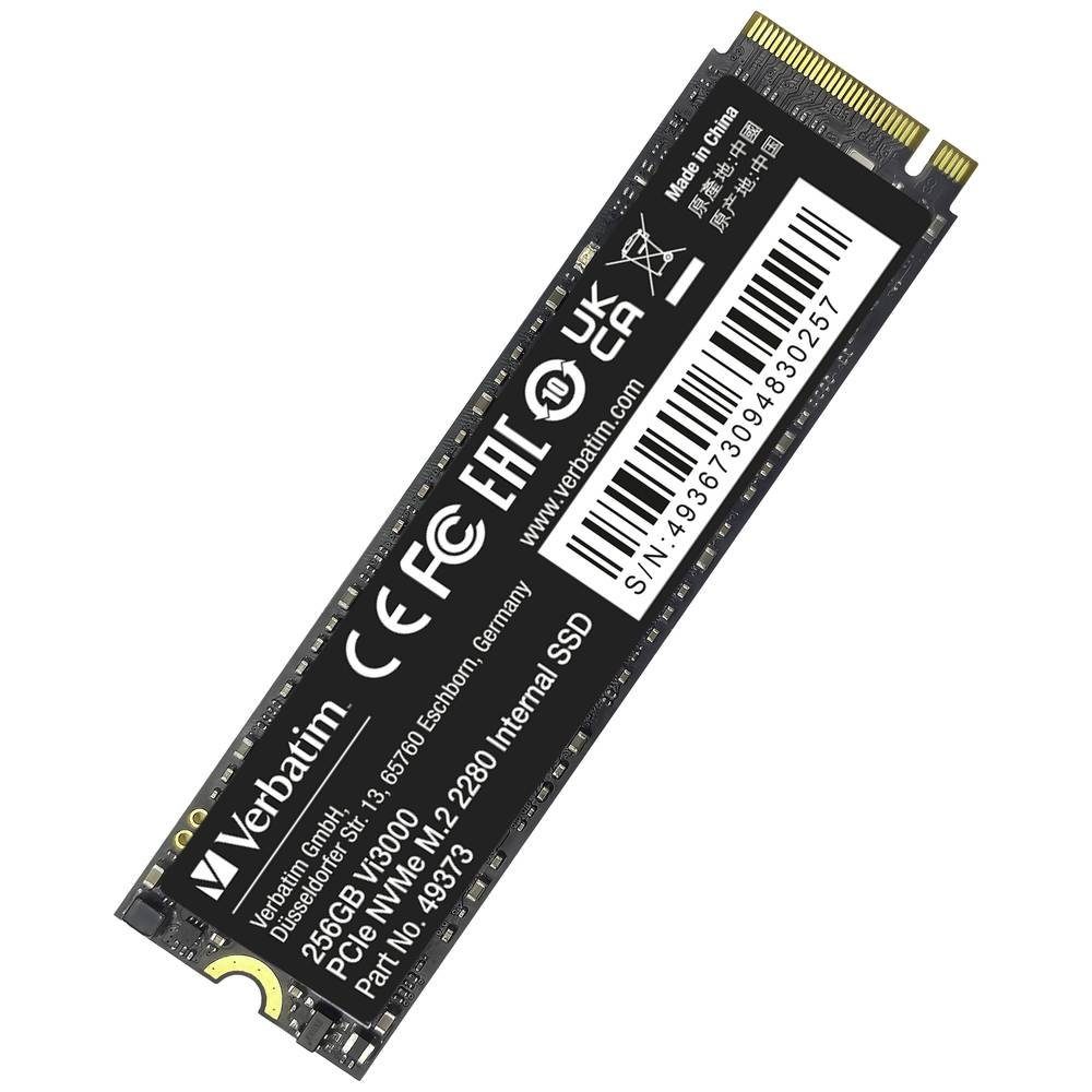 Verbatim PCIe NVMe™ M.2 SSD 256 GB SSHD-Hybrid-Festplatte, NVMe (NVM Express)