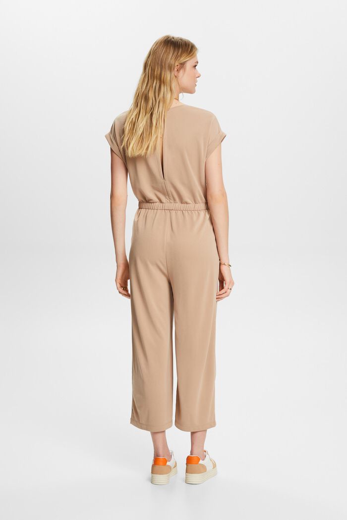 Jumpsuit aus Modal mit Bindegürtel