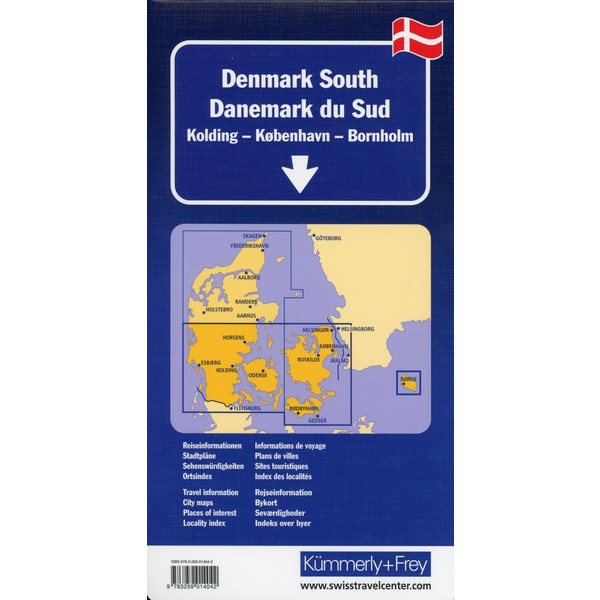 Dänemark Süd Regionalkarte 1 : 200 000 - Straßenkarte